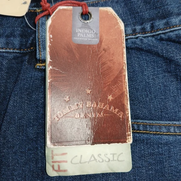 NEW Tommy Bahama Classic Blue Denim Jeans Men's Size 36×34 - Picture 3 of 9